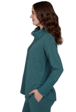 Ruby Road Ruby Rd Forest Solid Petite Cozy Cowl Neck L/S Pullover Top