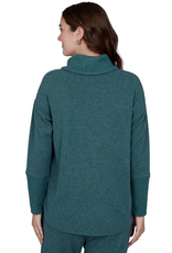 Ruby Road Ruby Rd Forest Solid Petite Cozy Cowl Neck L/S Pullover Top