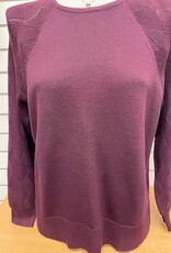 Picadilly Sunday 6944 Sangria  Round Neck Long Sleeve