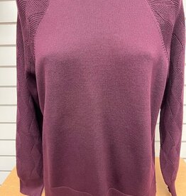 Sunday Sunday  Sangria  Round Neck Long Sleeve
