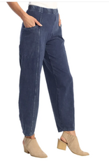Jess & Jane Jess & Jane M100 Denim Wash  Cotton Spandex Loose Fit Pant
