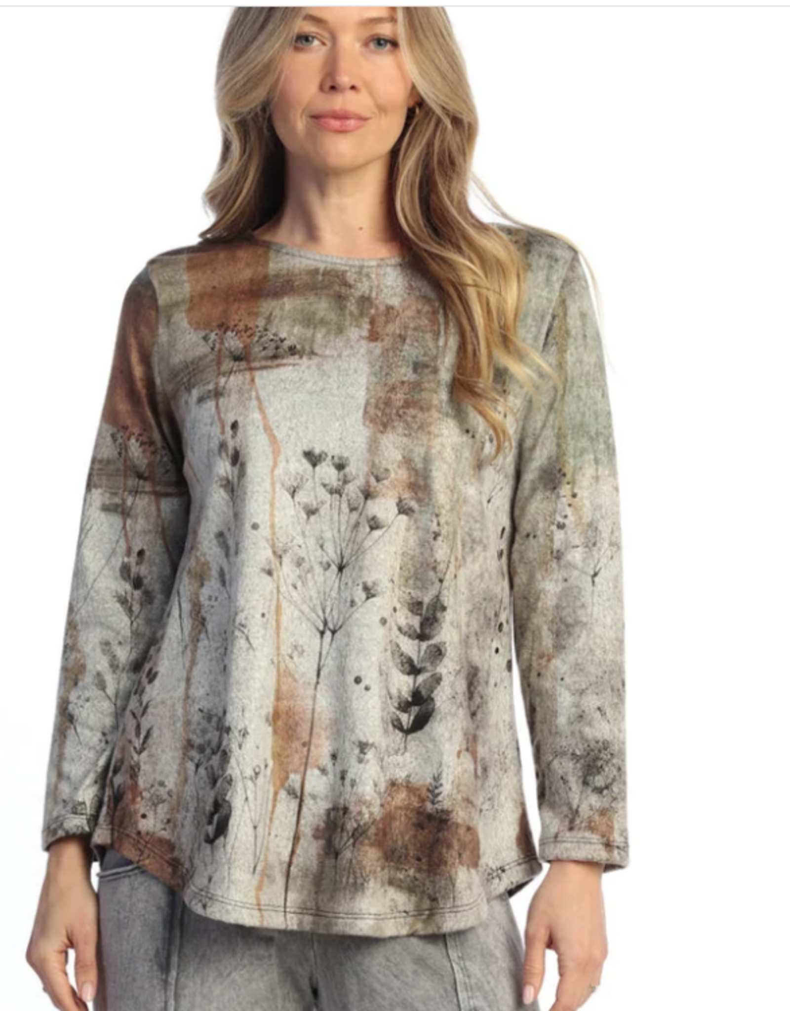 Jess & Jane Jess & Jane Multi Color Day Dream  Tunic Top