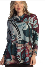 Jess & Jane Jess & Jane Multi Color Auburn Tunic Top