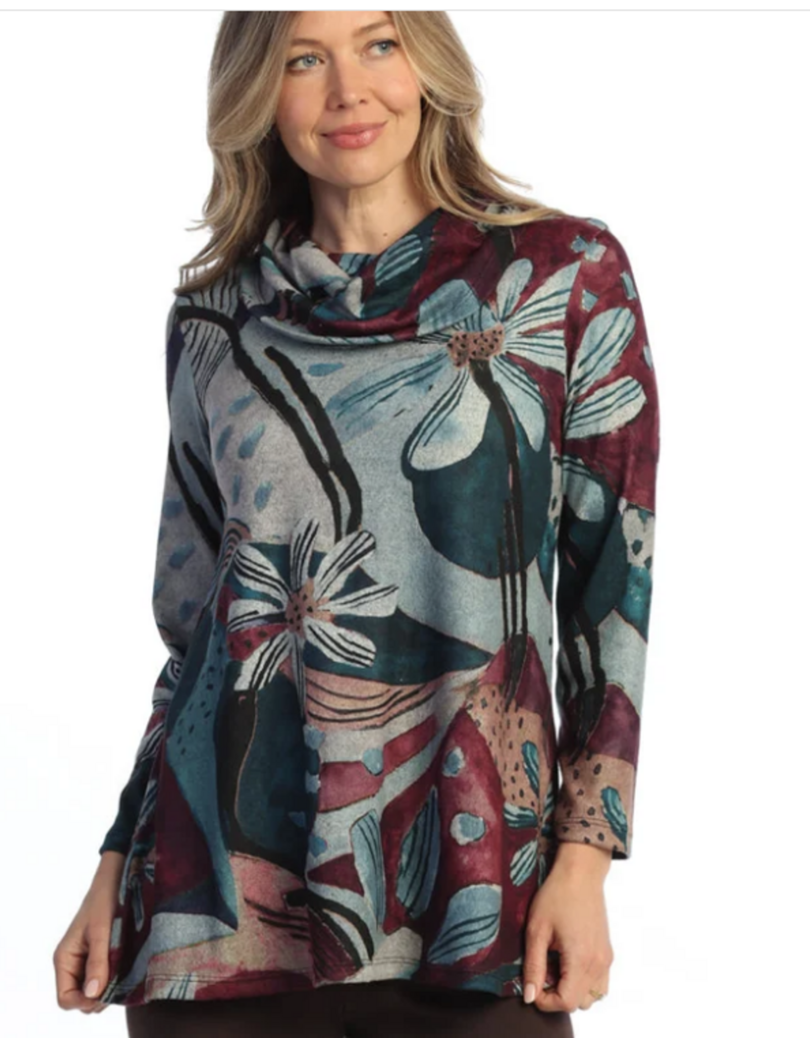 Jess & Jane Jess & Jane Multi Color Auburn Tunic Top