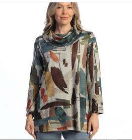 Jess & Jane Jess & Jane Multi Color Expression Tunic Top
