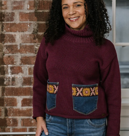 Shannon Passero Shannon Passero Vinnie Windsor Wine  Long Sleeve Sweater