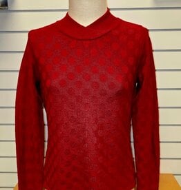 Picadilly Sunday Raspberry Crossover Neck Long Sleeve