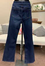 Renuar Renuar Dark Indigo Bootleg Horsebit Detail Denim Pant