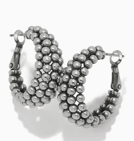 Brighton Brighton Silver Pretty Tough Blossom Hoop Earrings