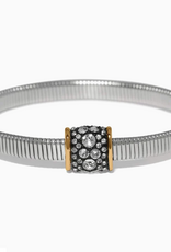 Brighton Brighton Silver Meridian Solis Hematite Spring Bracelet