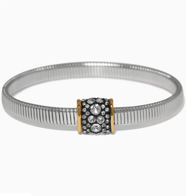 Brighton Brighton Silver Meridian Solis Hematite Spring Bracelet