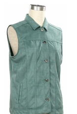 N Touch N Touch Gemstone Scuba Suede Solid Vest