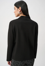 Joseph Ribkoff Joseph Ribkoff Black Jacquard Scuba Jersey Boxy Top