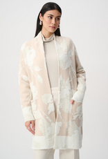 Joseph Ribkoff Joseph Ribkoff Oatmeal/Winter White Long Knit Cardigan Sweater