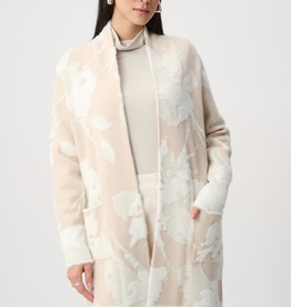 Joseph Ribkoff Joseph Ribkoff Oatmeal/Winter White Long Knit Cardigan Sweater
