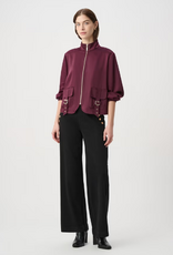 Joseph Ribkoff Joseph Ribkoff Elderberry Casual Long Sleeve Zippered Jacket