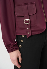 Joseph Ribkoff Joseph Ribkoff Elderberry Casual Long Sleeve Zippered Jacket