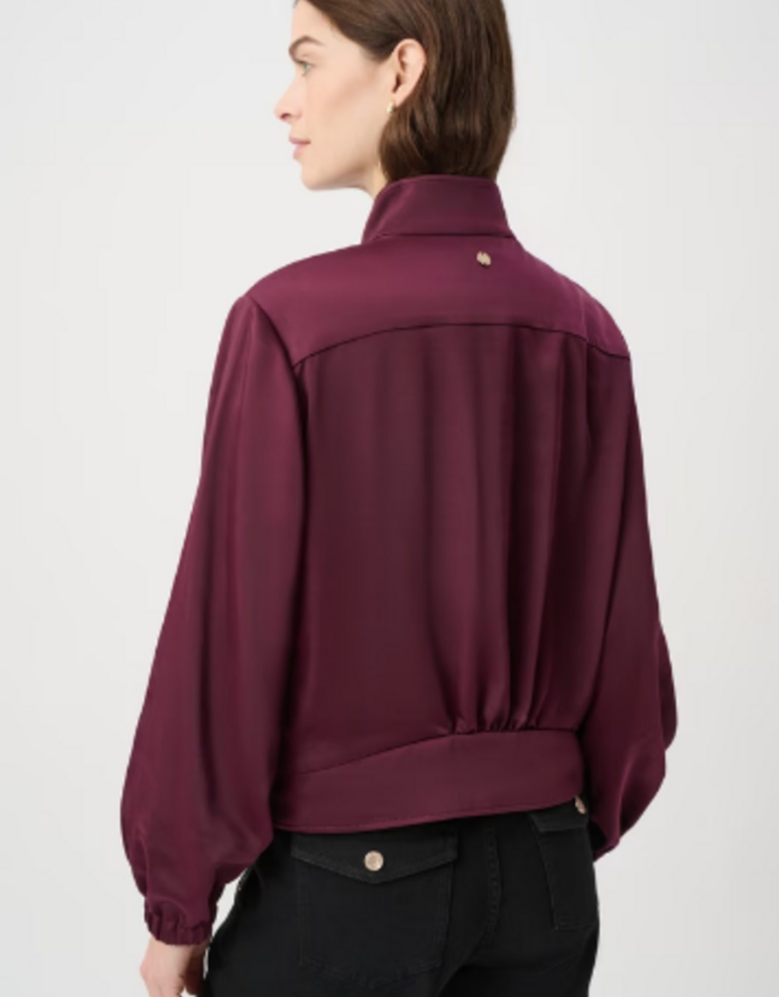 Joseph Ribkoff Joseph Ribkoff Elderberry Casual Long Sleeve Zippered Jacket