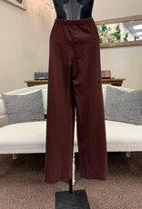 Cotton Lani Cotton Lani Chestnut Pull On Large Pocket Wide Leg Knit Pant