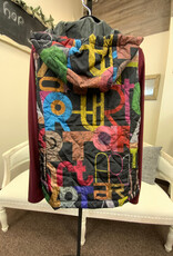GG Jeans GG Jean Multi Color Print Sleeveless Hooded Vest