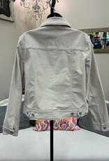 Lulu B Lulu SFC7403 Stone Velour Long Sleeve Button Front Jacket
