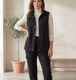 Wild Palms Wild Palms Black Women’s Stretch Denim Cargo Vest