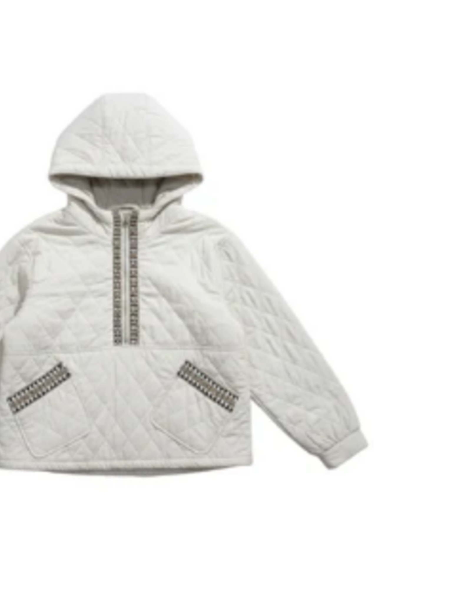Shannon Passero Shannon Passero  5964  Cream Alley Hooded Quilted Pullover Top