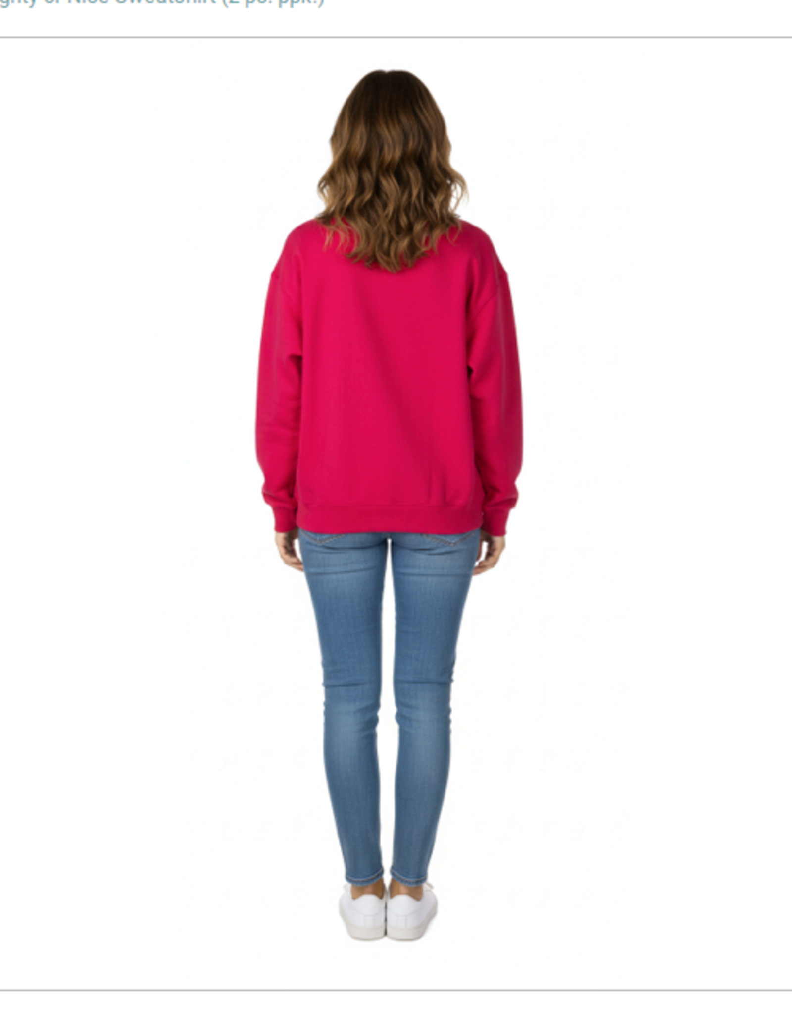 Simply Noelle Simply Noelle Red Naughty Or Nice Round Neck Long Sleeve Sweatshirt