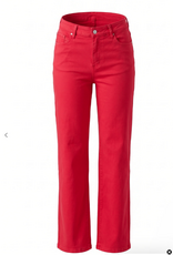 APNY APNY Red Mid Rise 5 Pocket Mini Boot Leg Jean