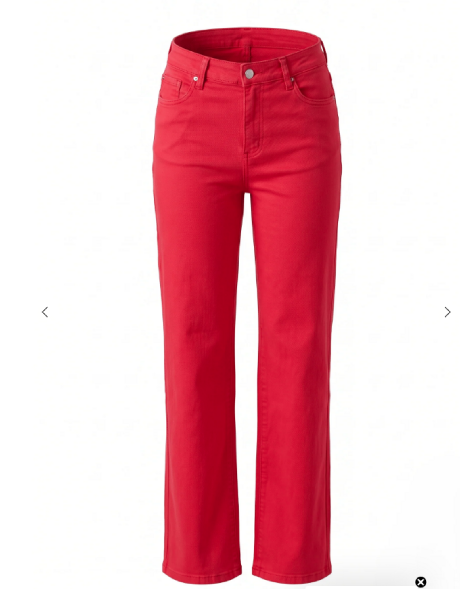 APNY APNY Red Mid Rise 5 Pocket Mini Boot Leg Jean