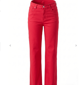 APNY APNY Red Mid Rise 5 Pocket Mini Boot Leg Jean