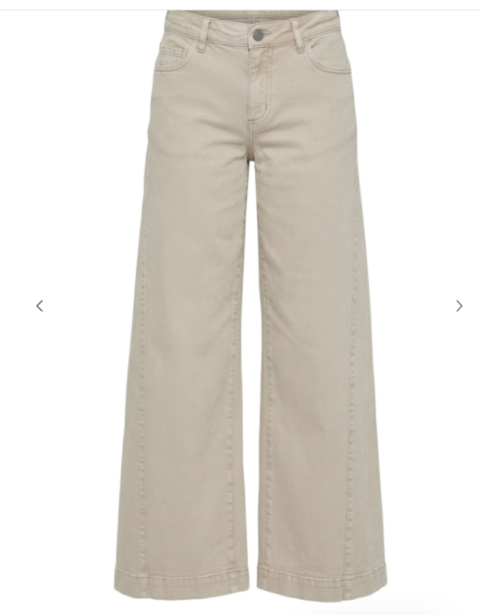 APNY APNY Antique Beige The Godet Wide Leg Jean