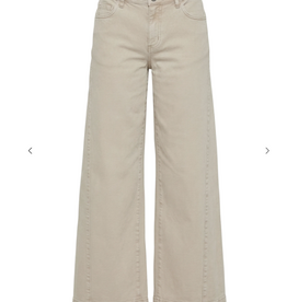 APNY APNY Antique Beige The Godet Wide Leg Jean