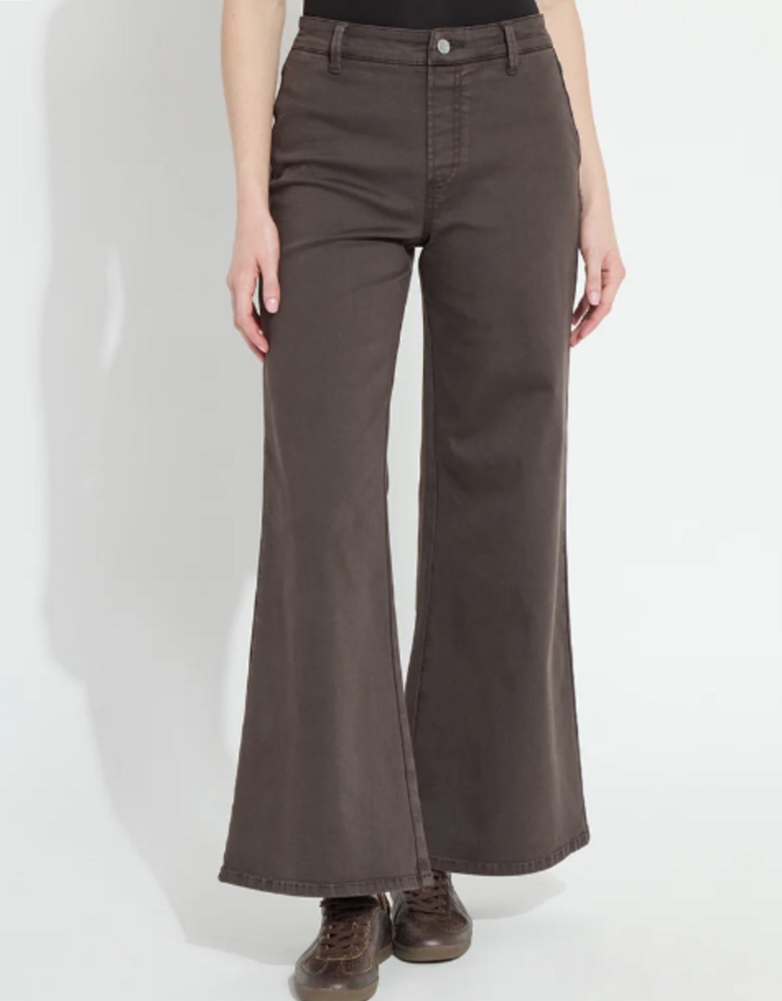 Lysse Lysse Double Espresso Iris Wide Leg Everyday Denim Jean
