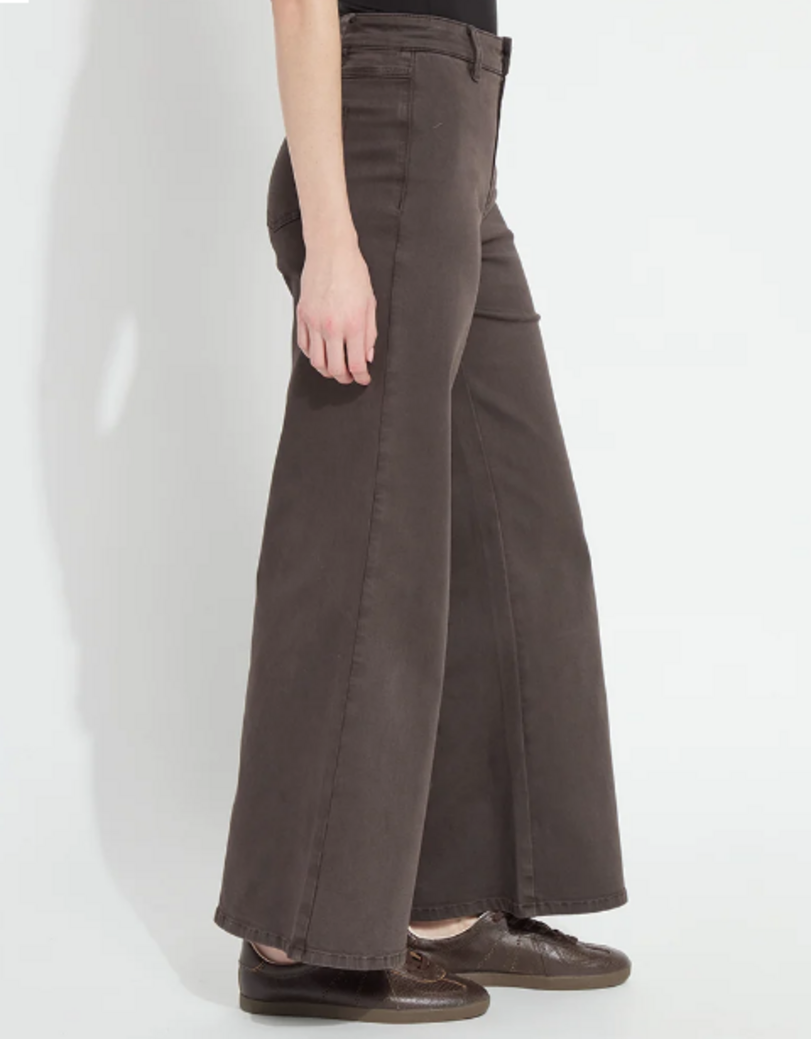 Lysse Lysse Double Espresso Iris Wide Leg Everyday Denim Jean