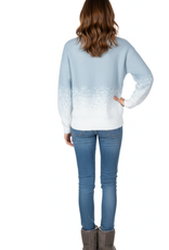 Simply Noelle Simply Noelle Grey/White Snow Flake Long Sleeve Sweater