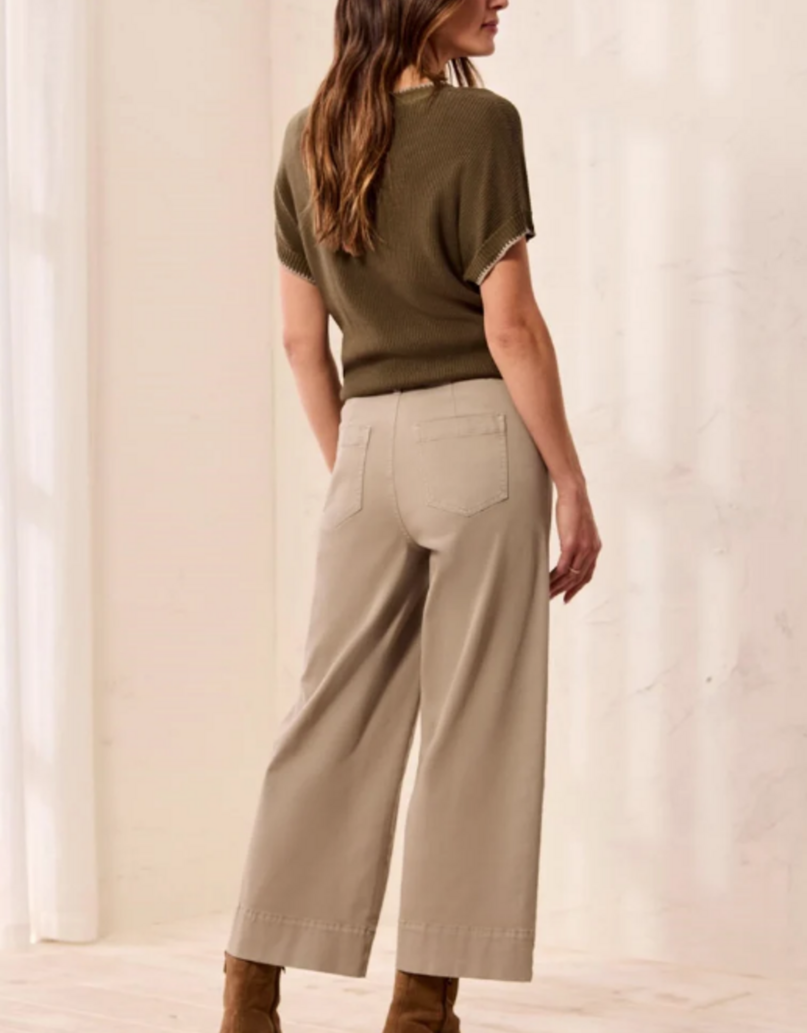 Tribal Tribal Comfort Stretch Palazzo Ankle Pant