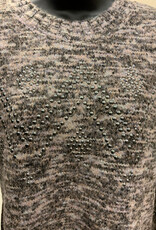 Tribal Tribal 6346O Grey Textured Lofty Crew neck L/S