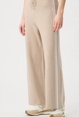 Joseph Ribkoff Joseph Ribkoff  Fawn/Winter White  Striped Wide Leg Sweater Pant