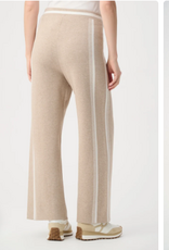 Joseph Ribkoff Joseph Ribkoff  Fawn/Winter White  Striped Wide Leg Sweater Pant