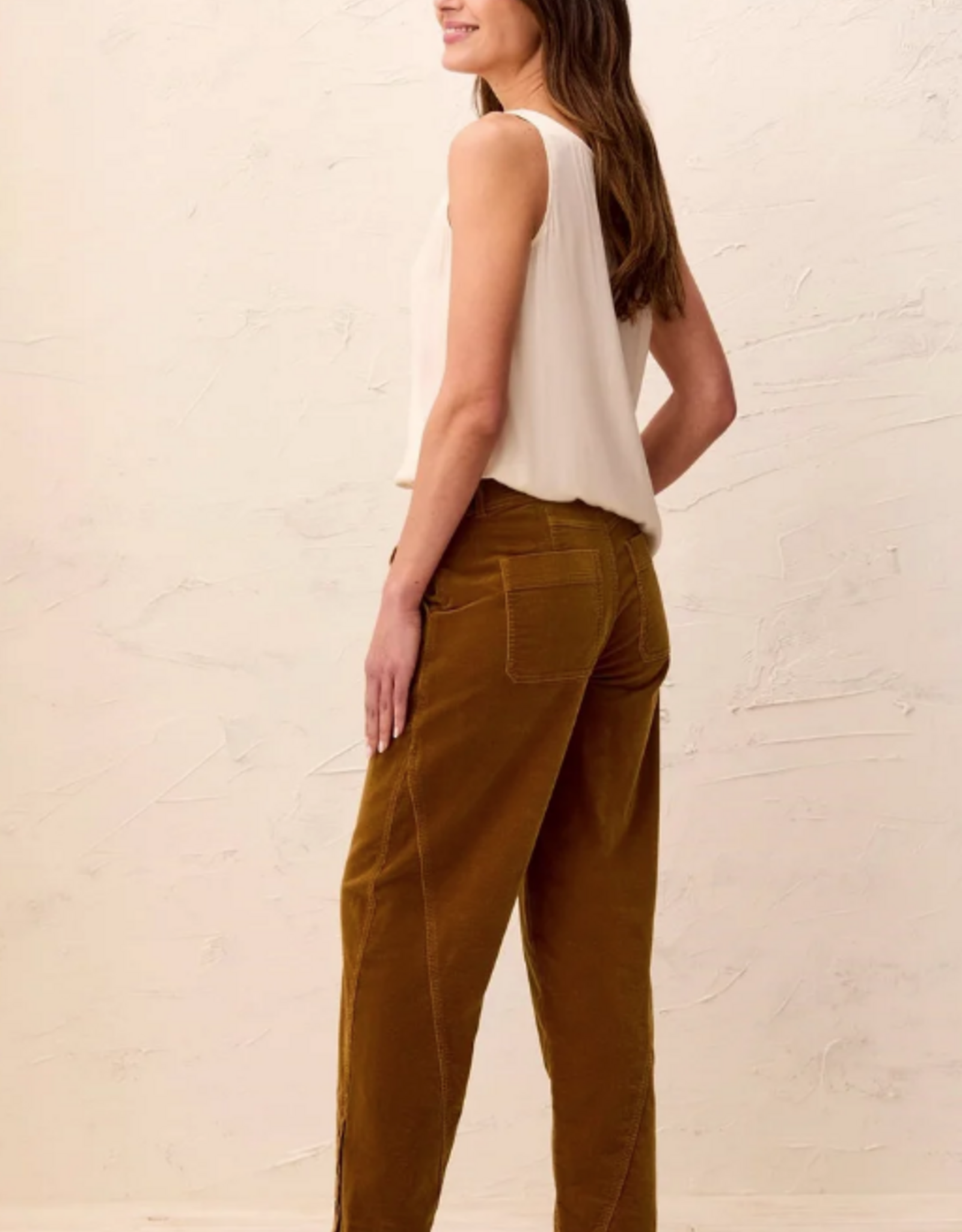 Tribal Tribal 2323o Corduroy barrel Leg Ankle pant