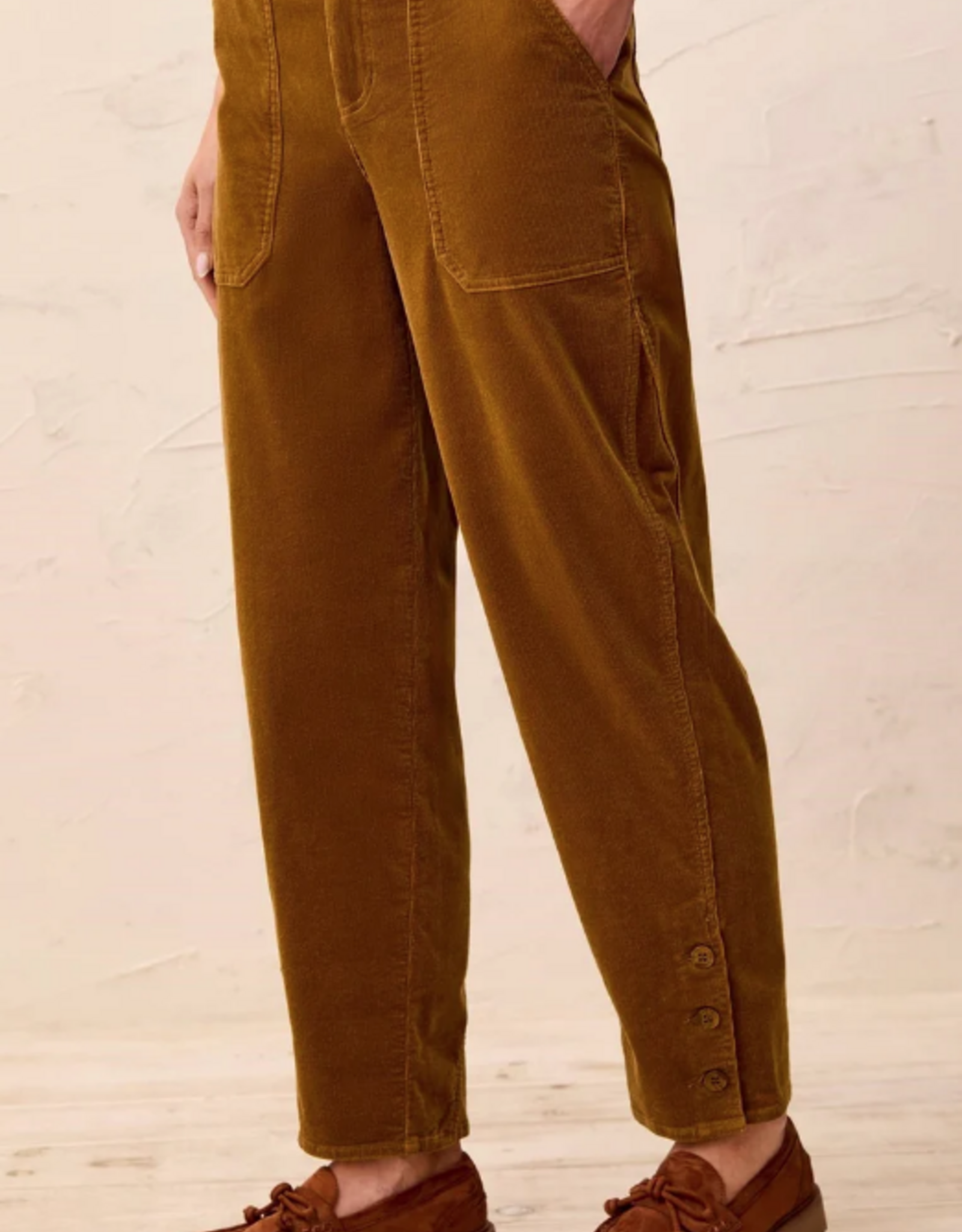 Tribal Tribal 2323o Corduroy barrel Leg Ankle pant