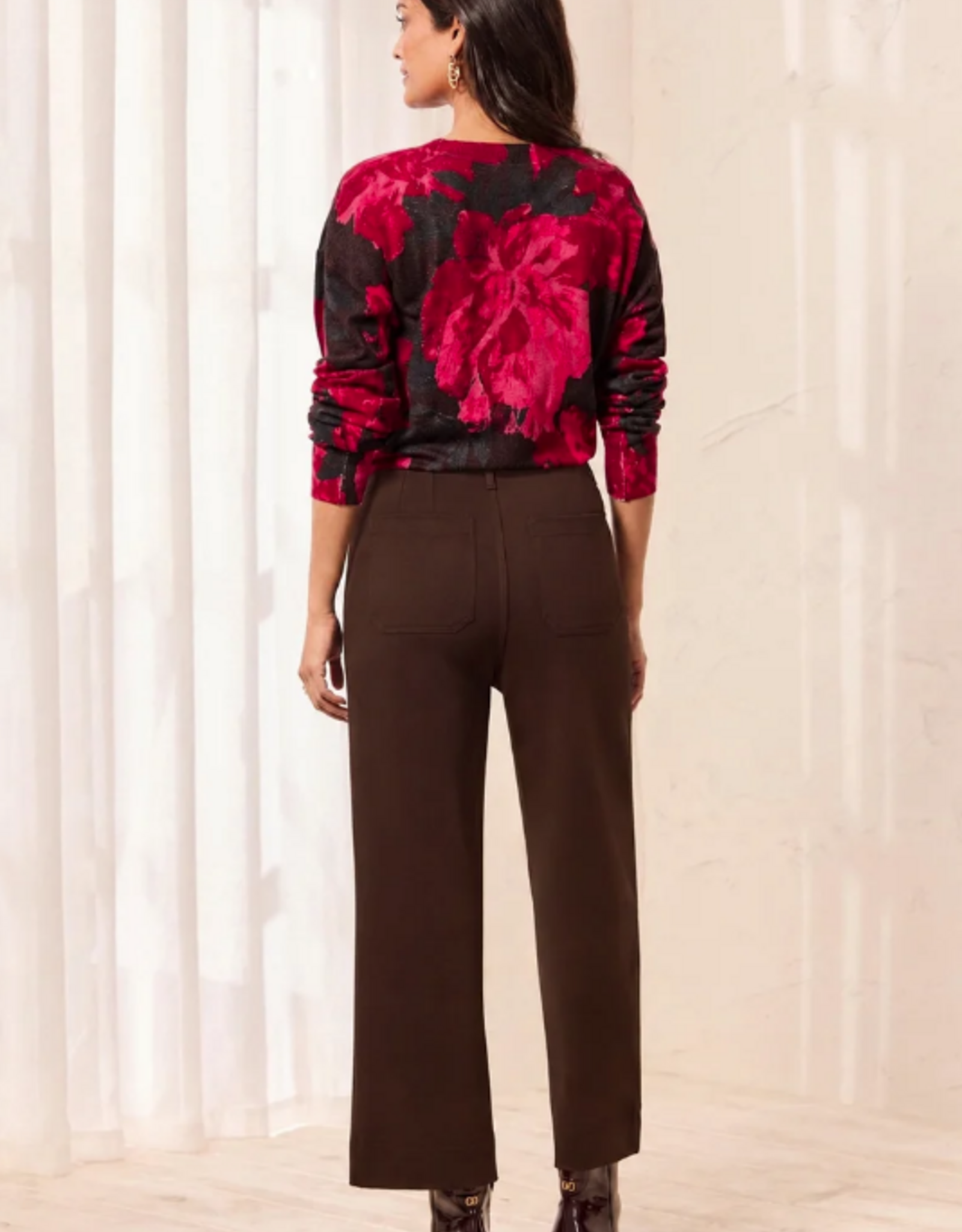 Tribal Tribal 2241o Espresso HR Ponte Wide Leg