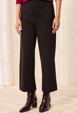 Tribal Tribal Black High Rise Fly Front Cropped w/Pockets