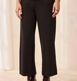 Tribal Tribal Black High Rise Fly Front Cropped w/Pockets
