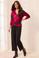Tribal Tribal Black High Rise Fly Front Cropped w/Pockets