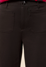 Tribal Tribal Black High Rise Fly Front Cropped w/Pockets
