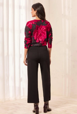 Tribal Tribal Black High Rise Fly Front Cropped w/Pockets