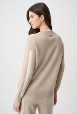 Joseph Ribkoff Joseph Ribkoff Fawn /White Stripe Casual Hip-Length Jacket