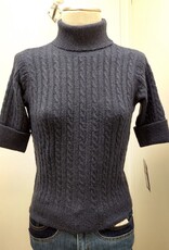 Democracy Democracy Midnight Sapphire Turtle Neck  Petite Sweater
